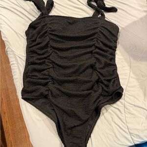 Black Ruched maternity Swimsuit